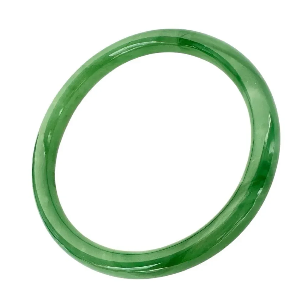 🆕Green Jade Glass Bangle Bracelet - Picture 3 of 5